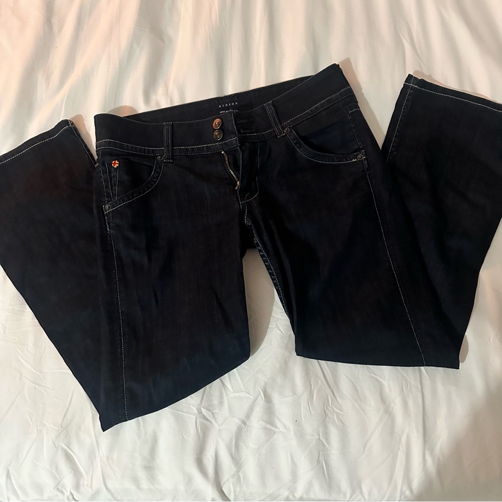 Vintage Hudson Jeans Women's Dark Blue Low rise
